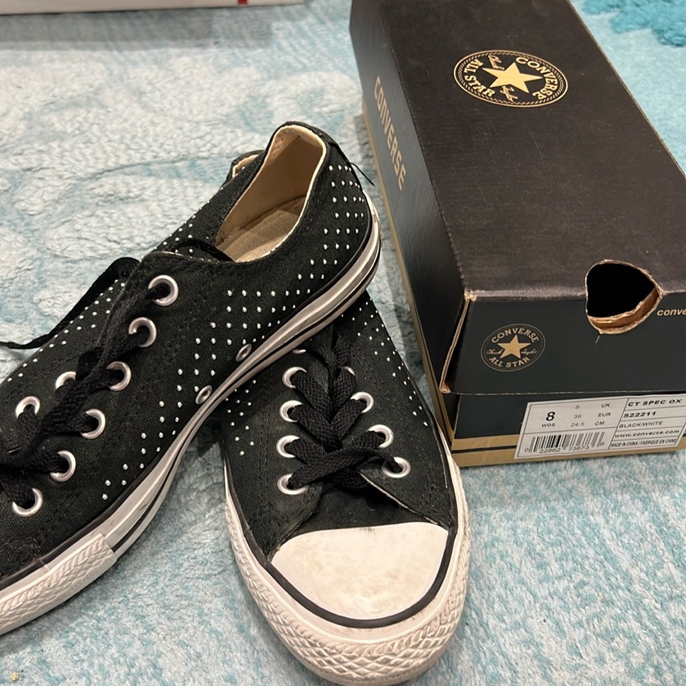 Converse studded shoes